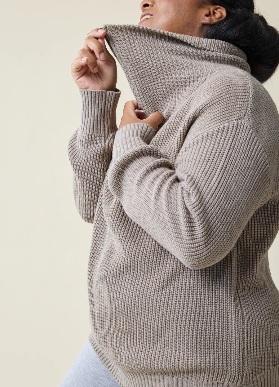 Ingrid + Isabel Cozy Quarter Zip Sweater