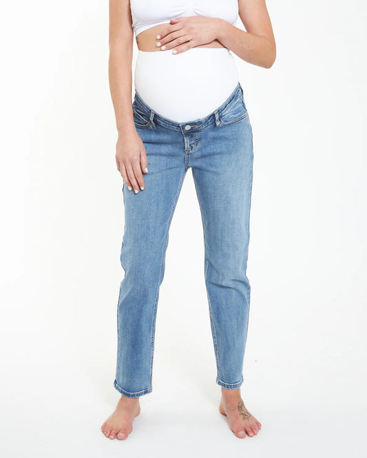 Ripe Hunter Over Bump Jean in Vintage Wash