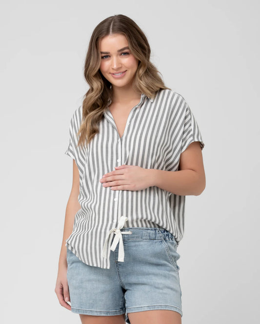 Ripe Ada Relaxed Shirt in Black/White