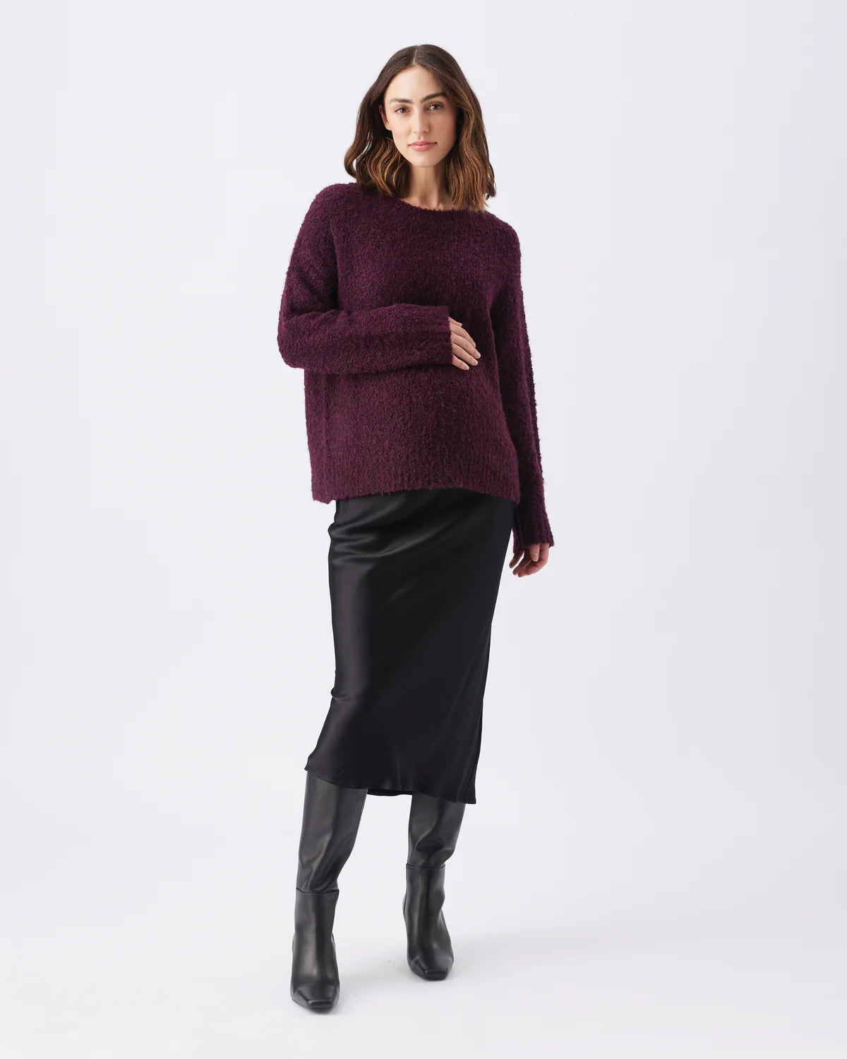 Ripe Crystal Satin Skirt