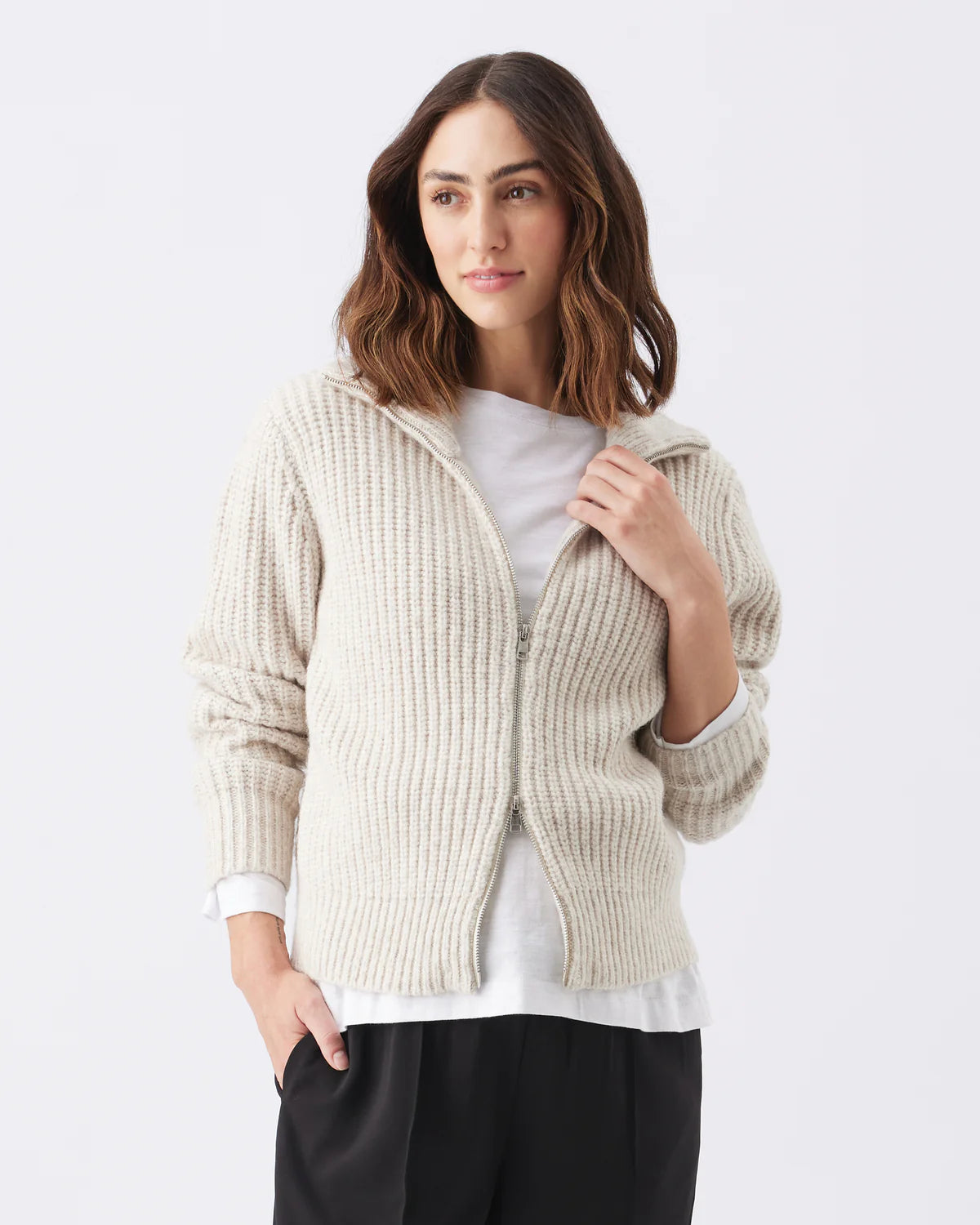 Ripe Layla Zip Through Knit