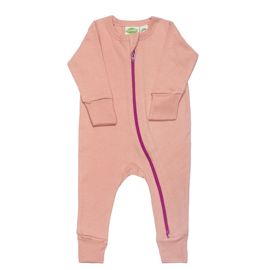 Parade Organic Snuggle Soft Melange 2-Way Zipper Romper