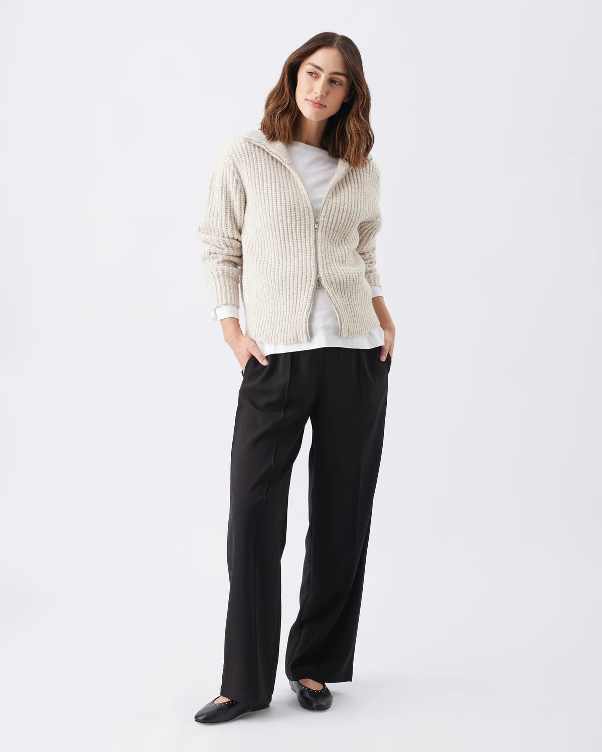 Ripe Layla Zip Through Knit