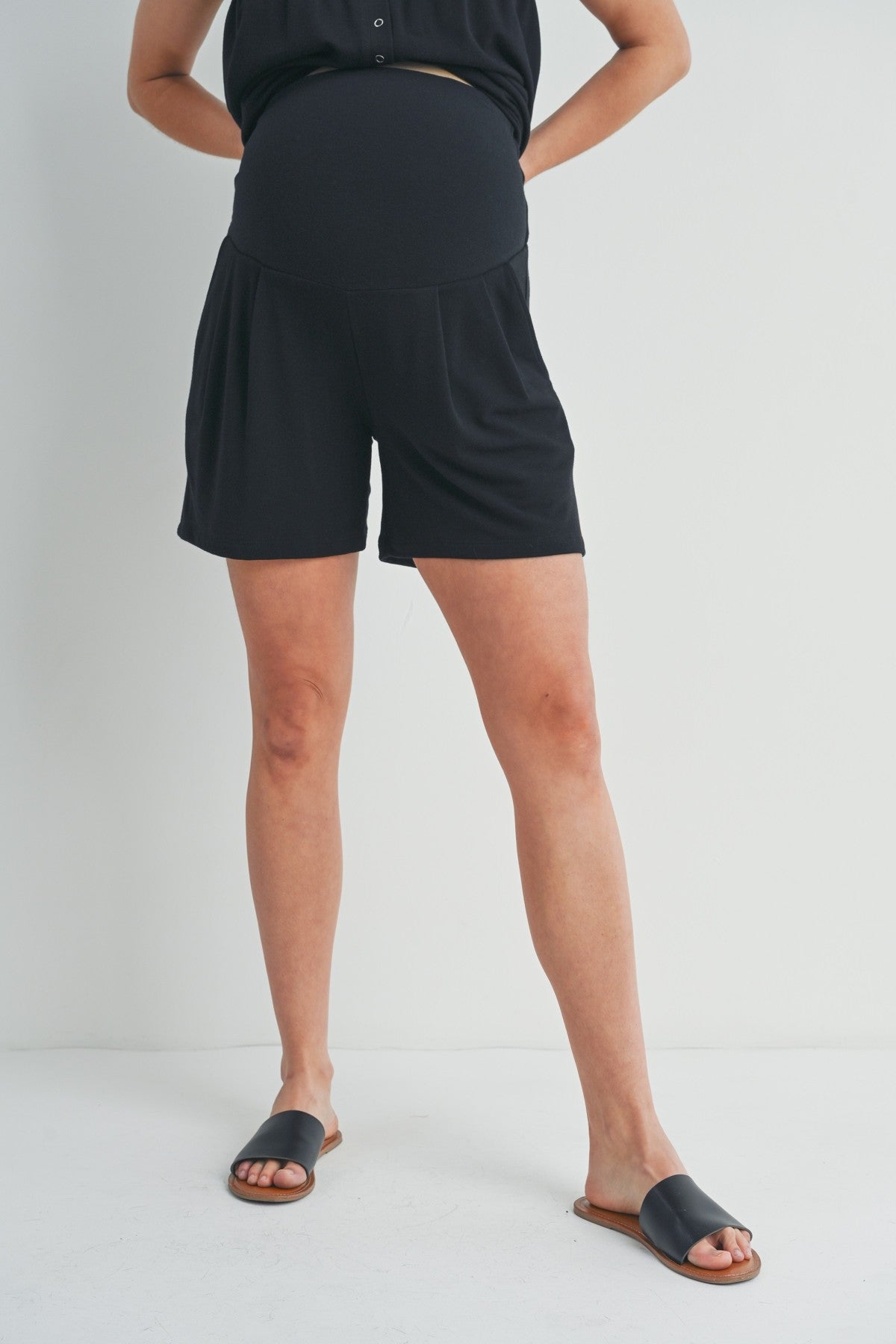 Hello Miz French Terry Tank and Short Maternity Lounge Set