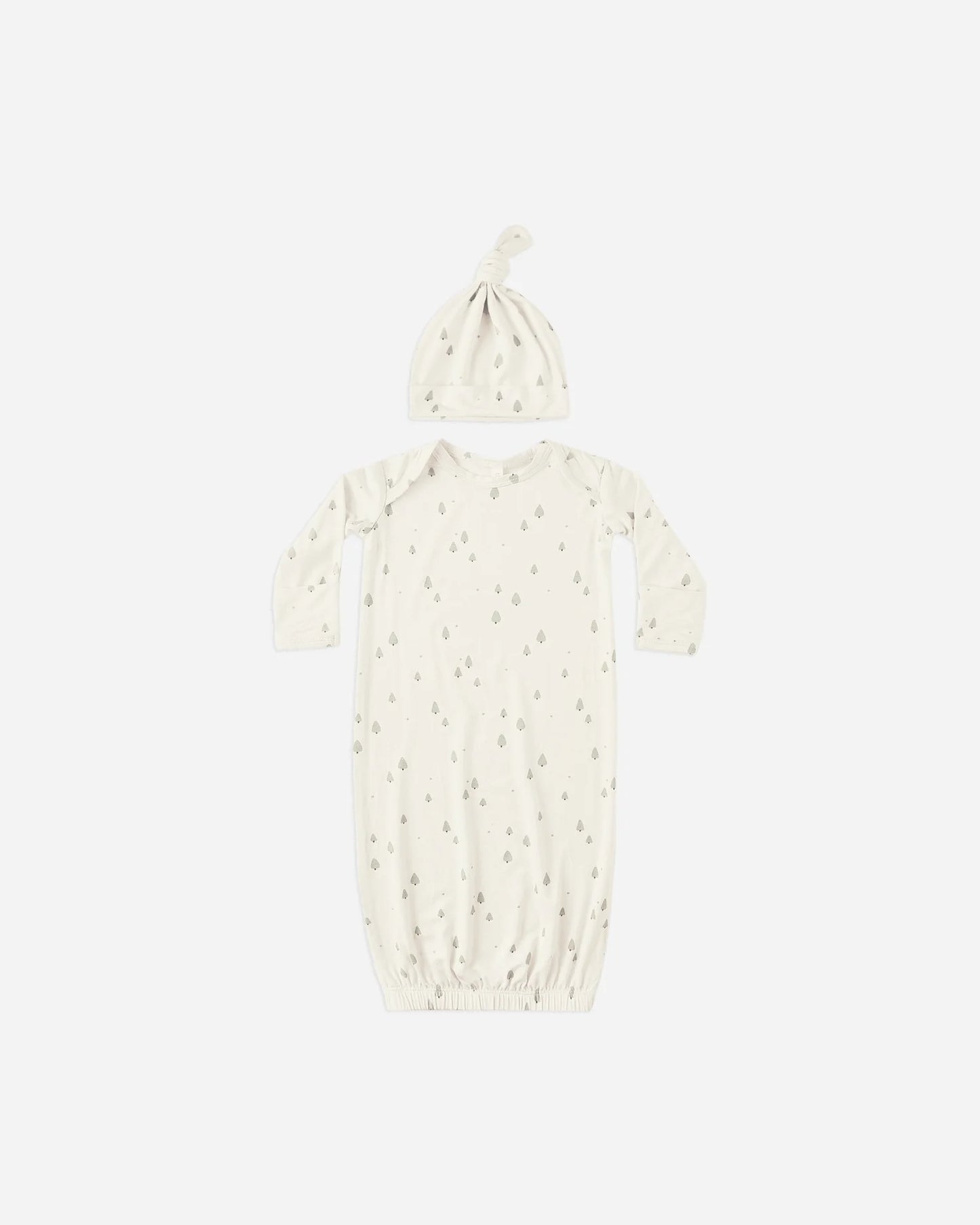 QM Bamboo Baby Gown + Hat Set