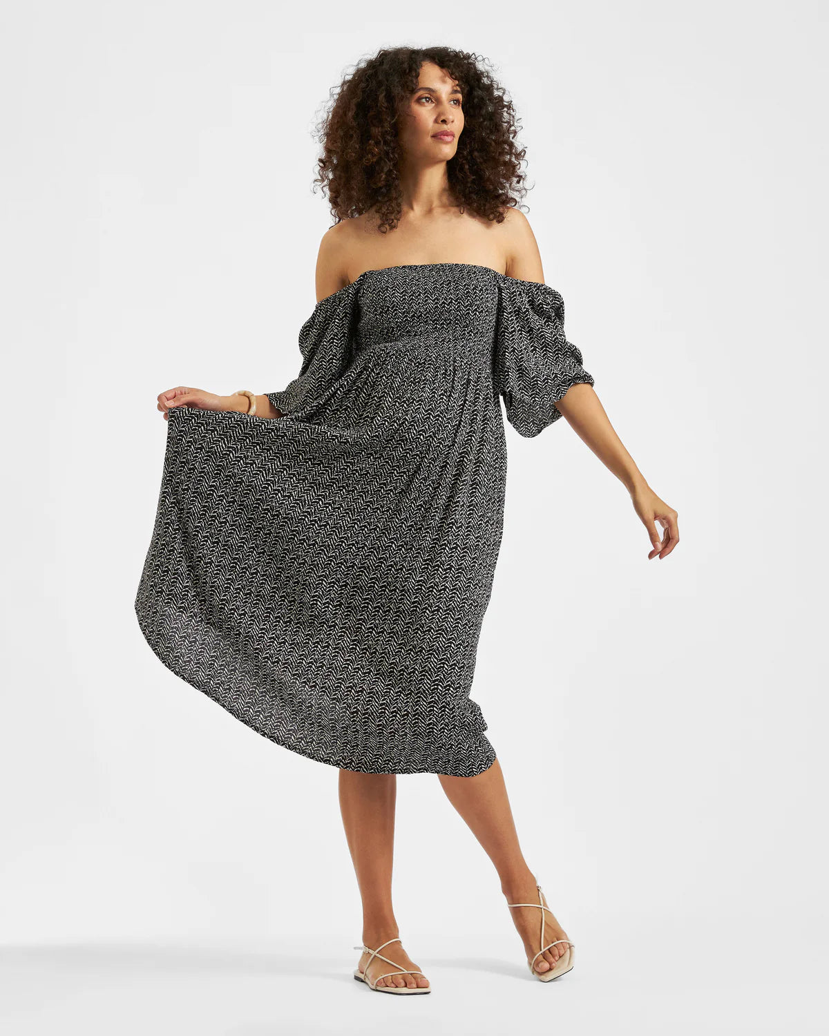 Ripe Emmy Shirred Dress