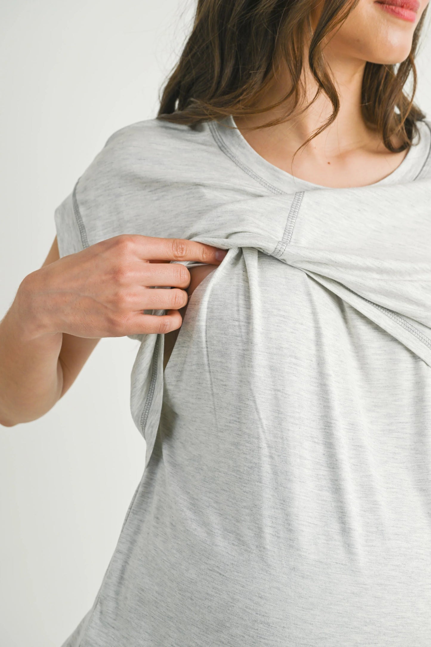 Hello Miz Double Layer SS Maternity/Nursing Top