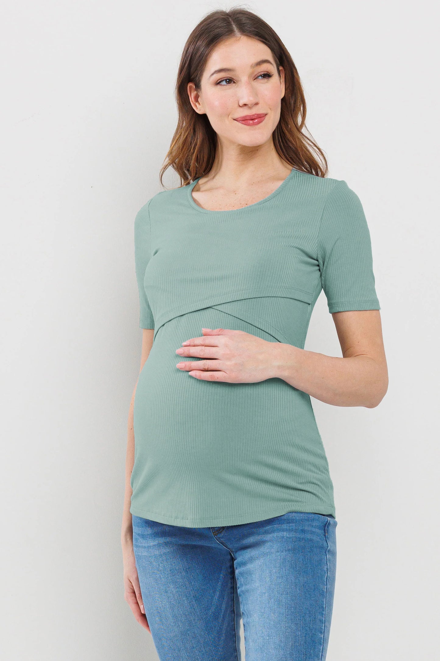 Hello Miz Double Layer Front Nursing SS