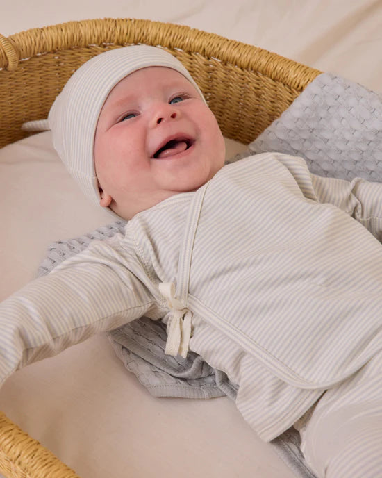 QM Wrap Top + Footed Pant Set