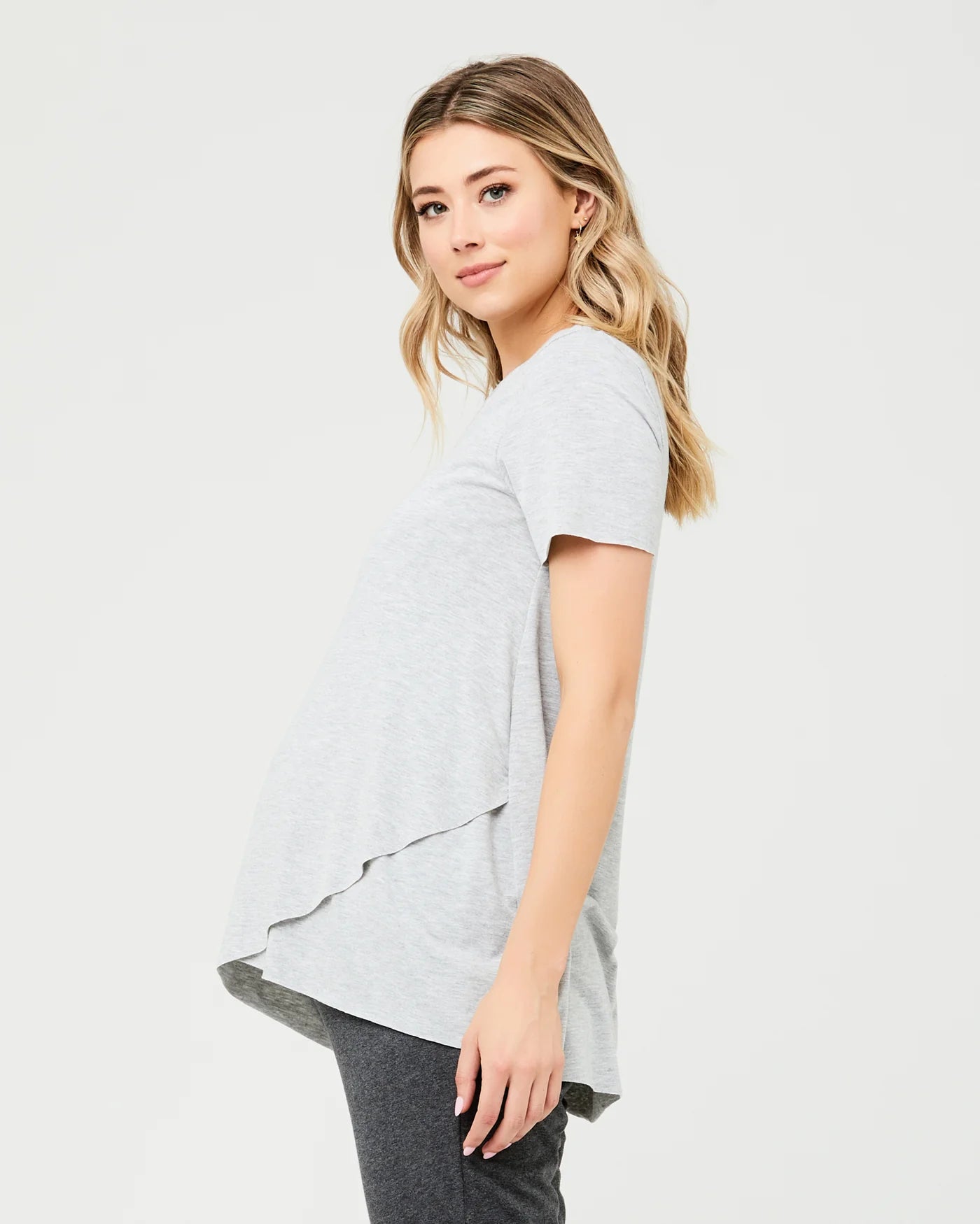 Ripe Raw Edge SS Nursing Top
