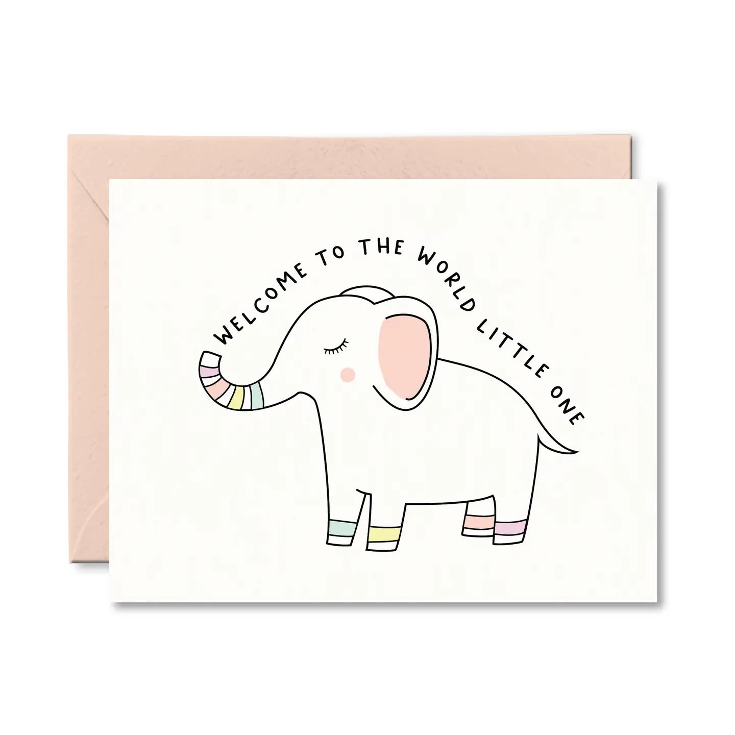 Pretty By Her Welcome to the World -Elephant - Card