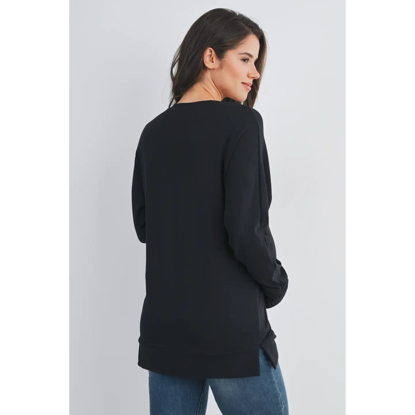 Hello Miz Side Zip LS Pullover