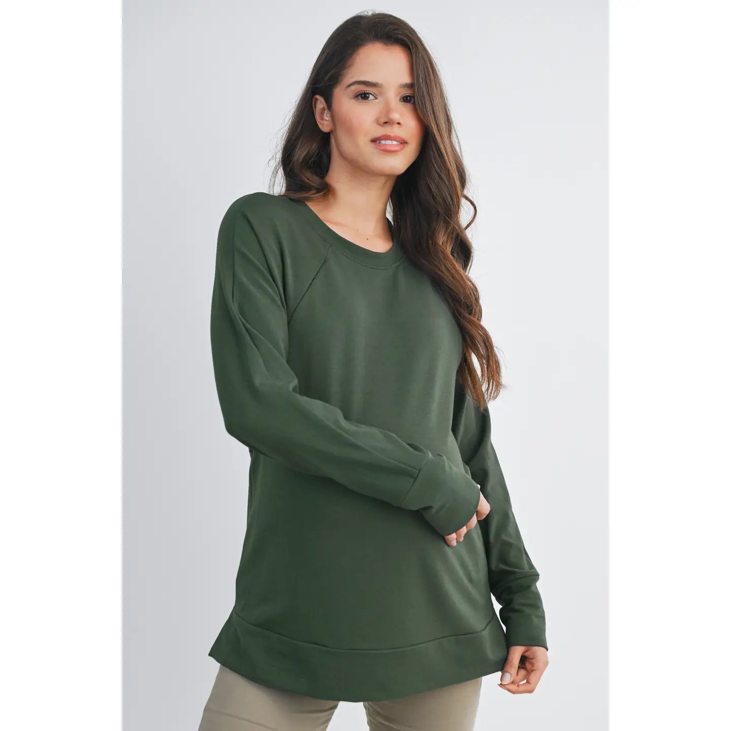 Hello Miz Side Zip LS Pullover