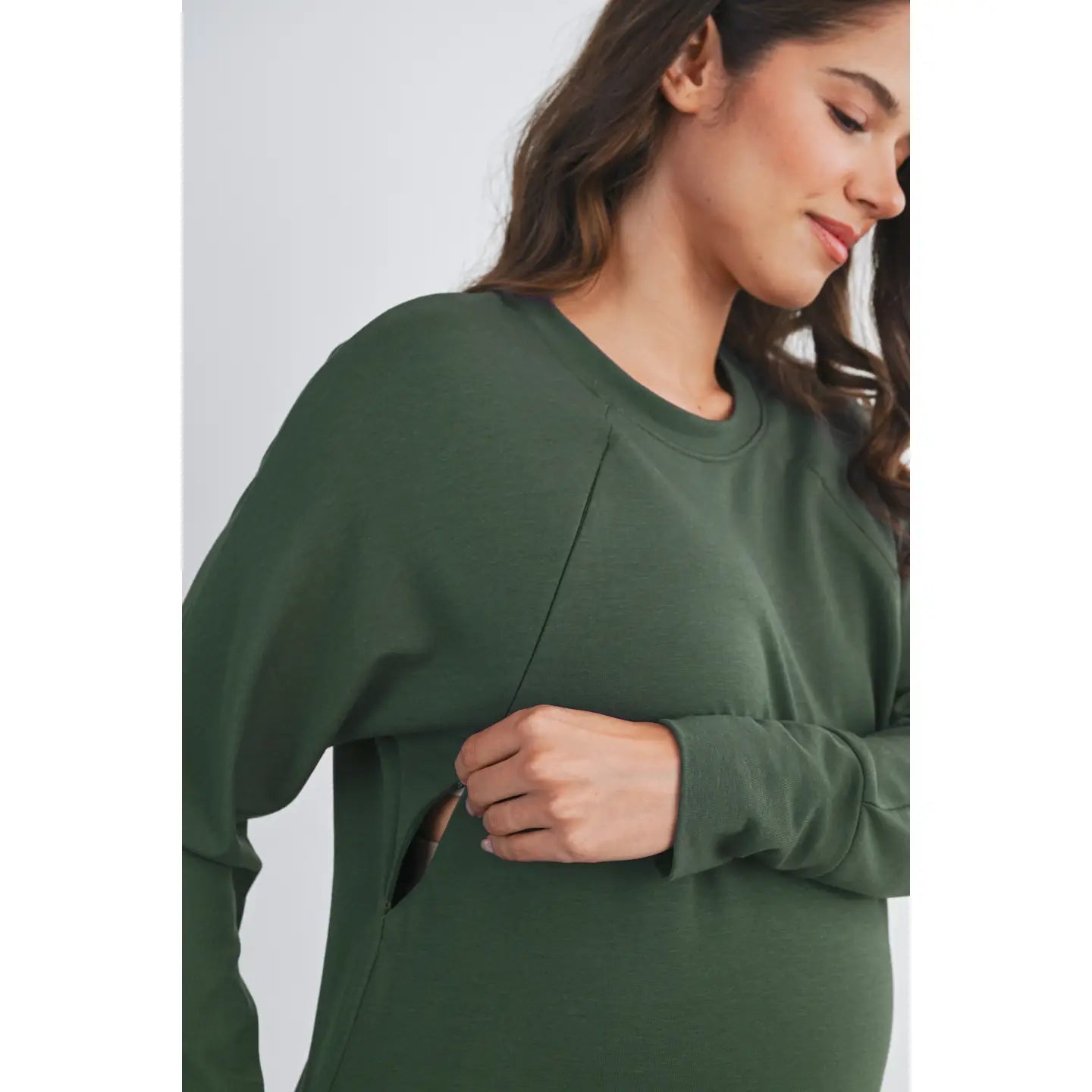 Hello Miz Side Zip LS Pullover