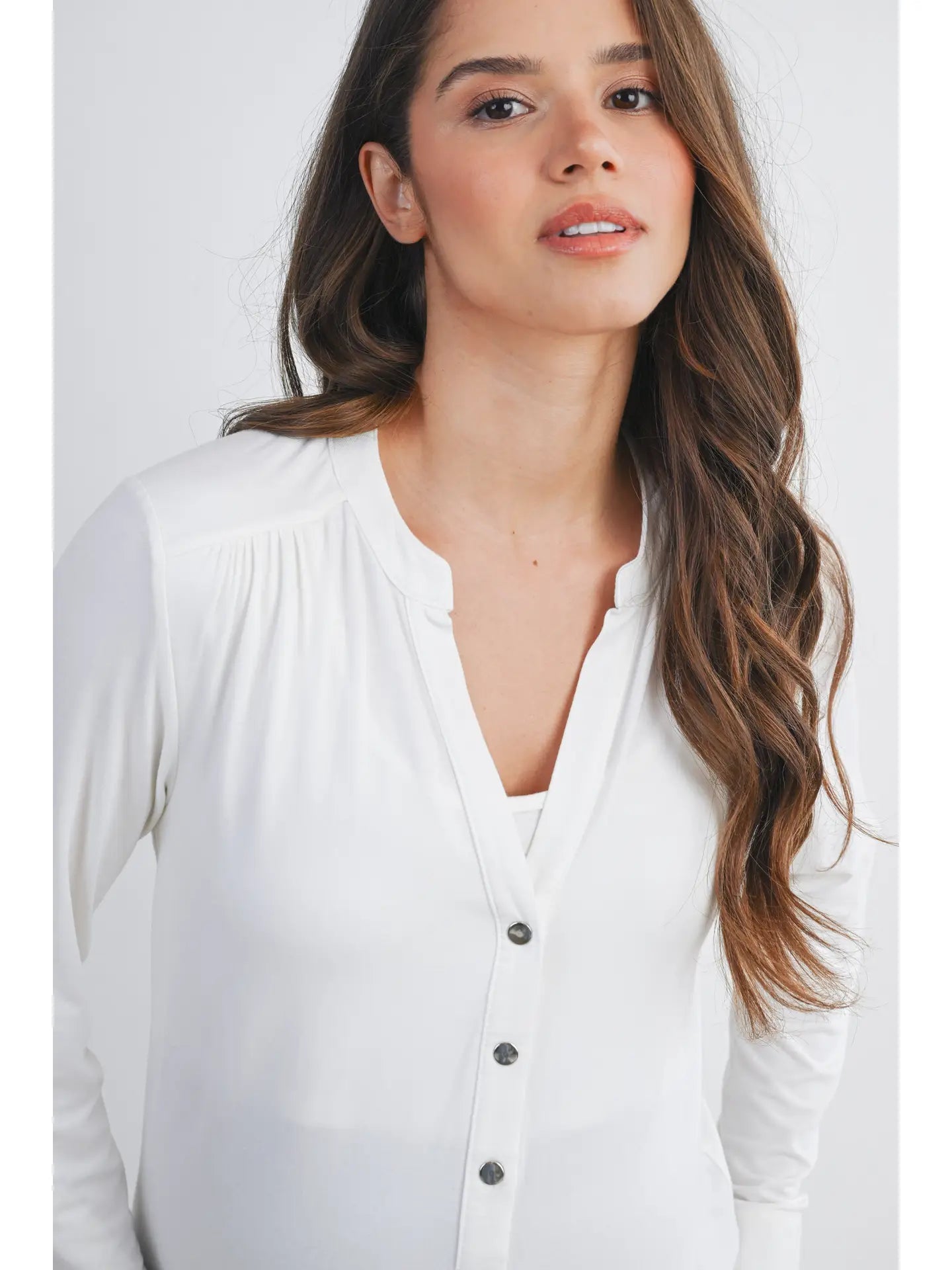 Hello Miz LS Henley Maternity Nursing Top
