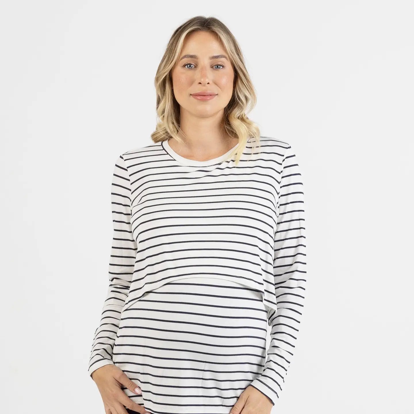 Angel Maternity Leonie Nursing stripe top