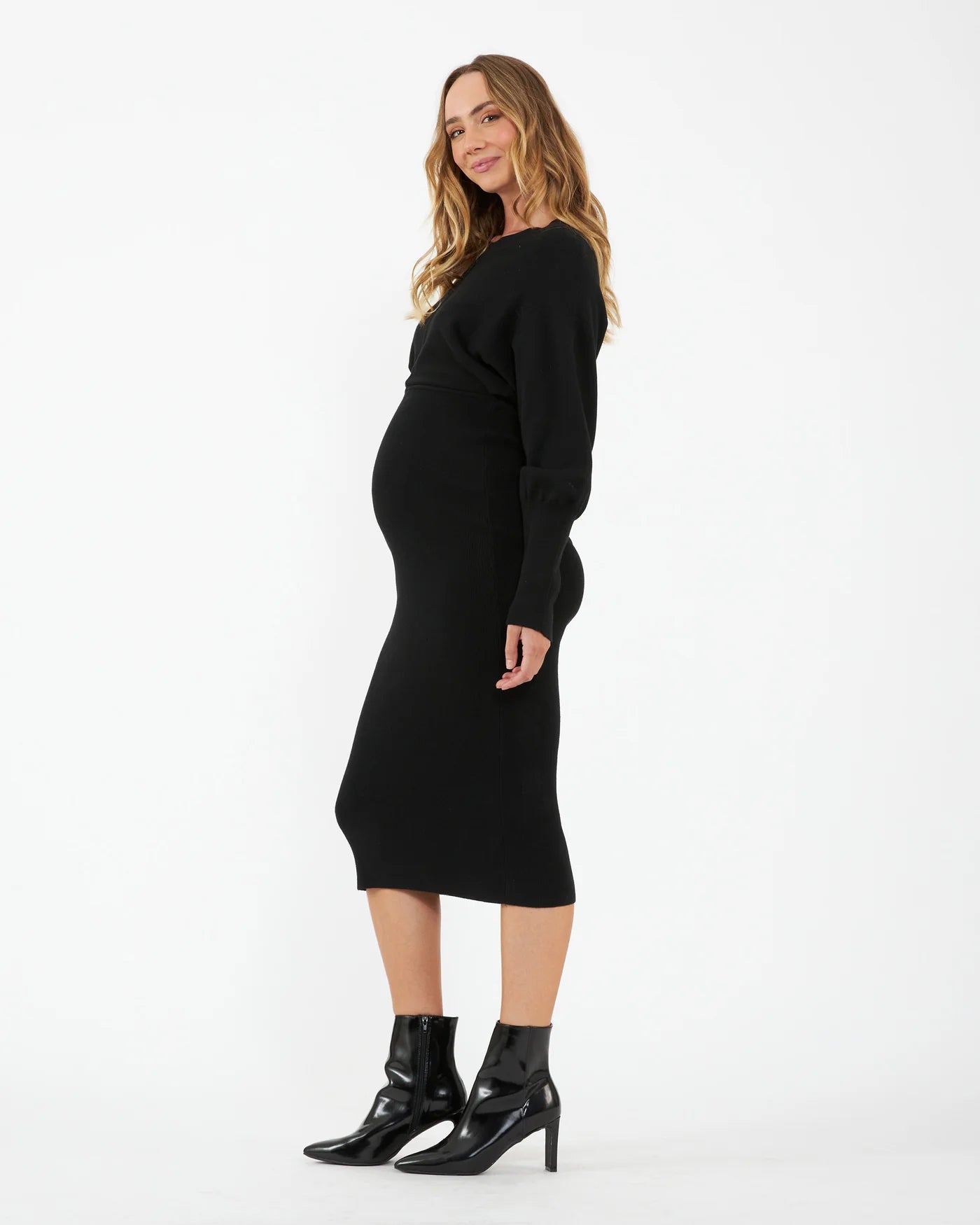 Ripe Sloane Knit Dress in Black