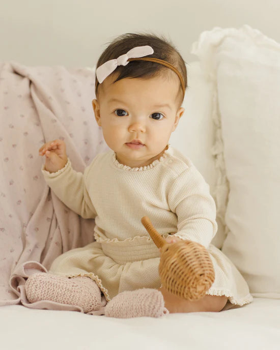 QM Waffle Long Sleeve Bodysuit