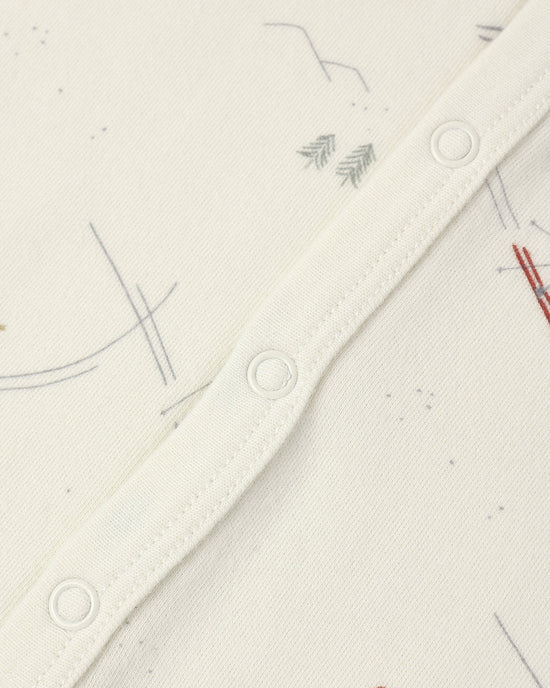 RC Organic Long John Pajamas Skiers