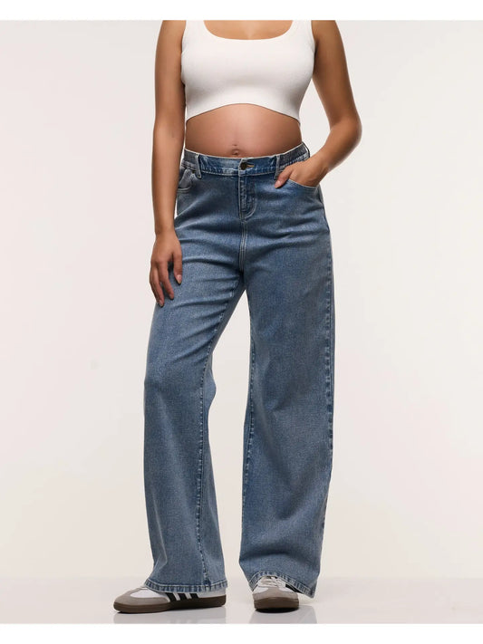 Soon Maternity Relaxed Wide Leg Maternity Jeans