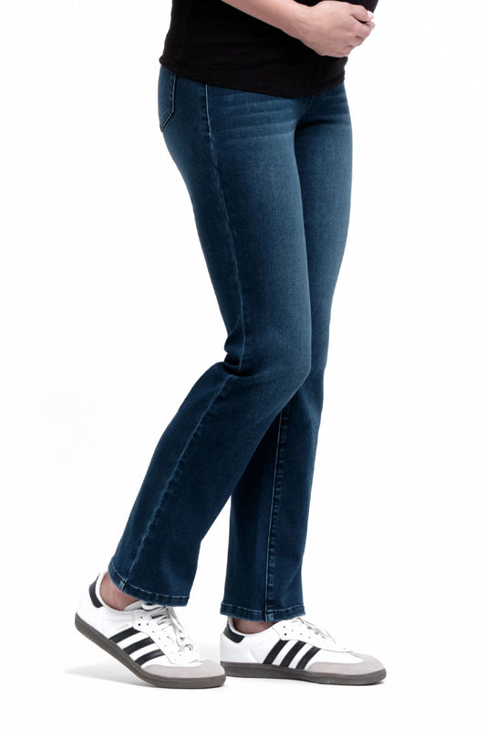 1822 Denim Maternity 30” Better Butter Slim Straight Jean with BellyBand in Lanie Wash
