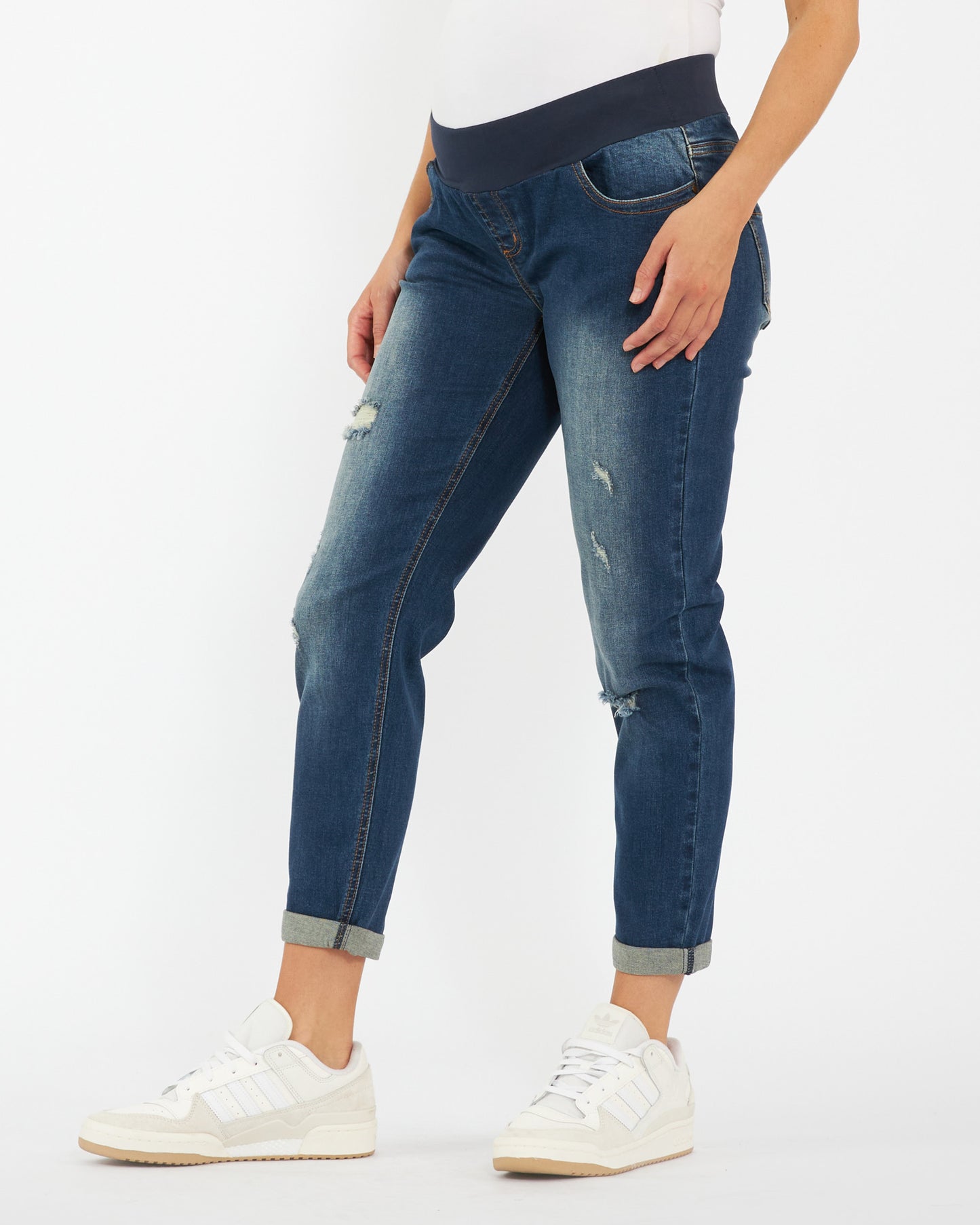 Ripe Baxter Boyfriend Jean in Indigo Fade