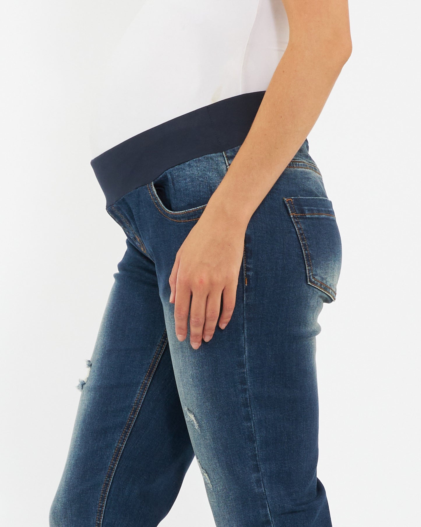 Ripe Baxter Boyfriend Jean in Indigo Fade