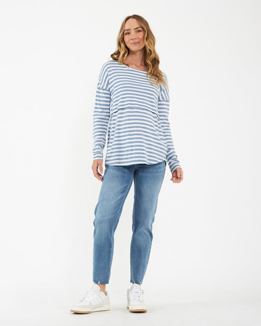 Ripe Jamie Raw Edge Jean in Vintage Wash