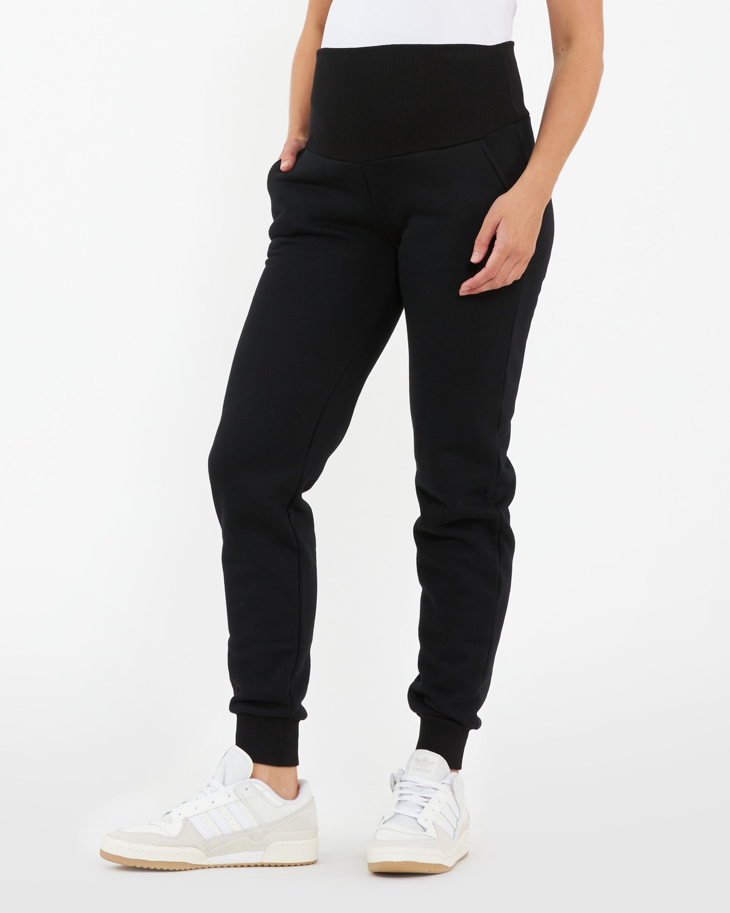 Ripe Taylor Over Tummy Joggers in Black