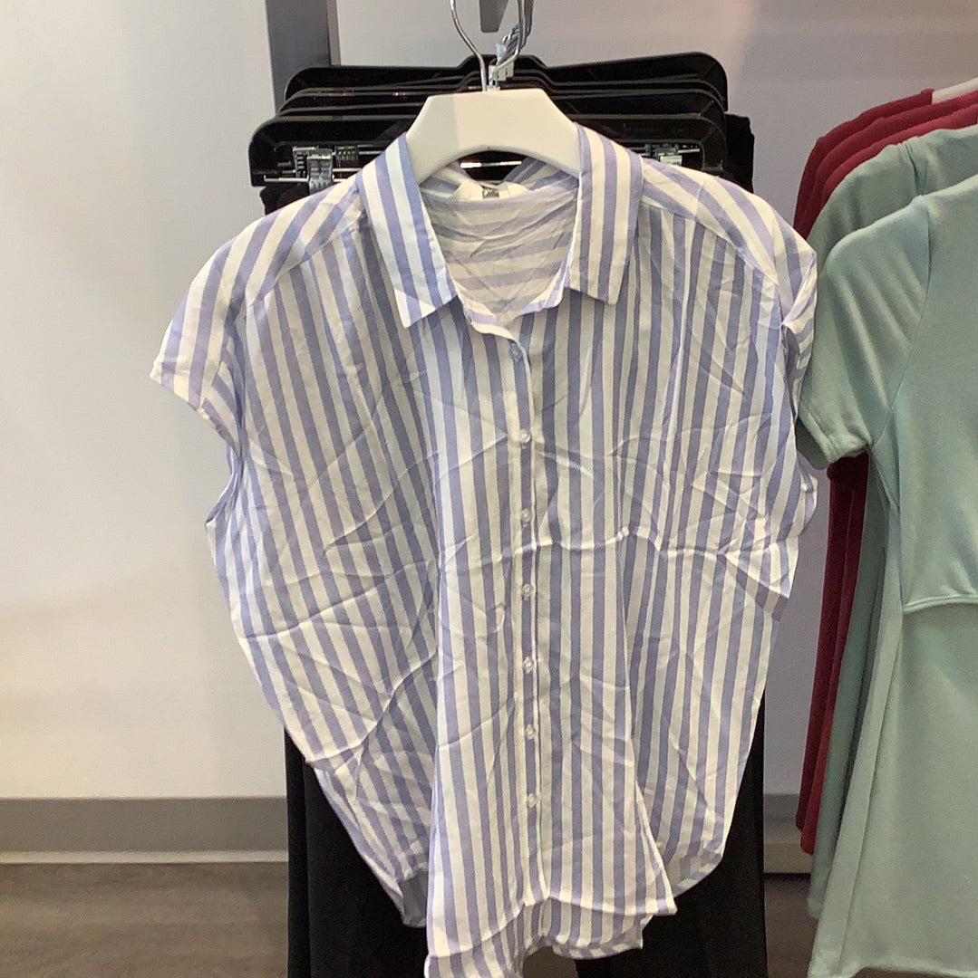 Ripe Quinn Relaxed Shirt - Blue/White