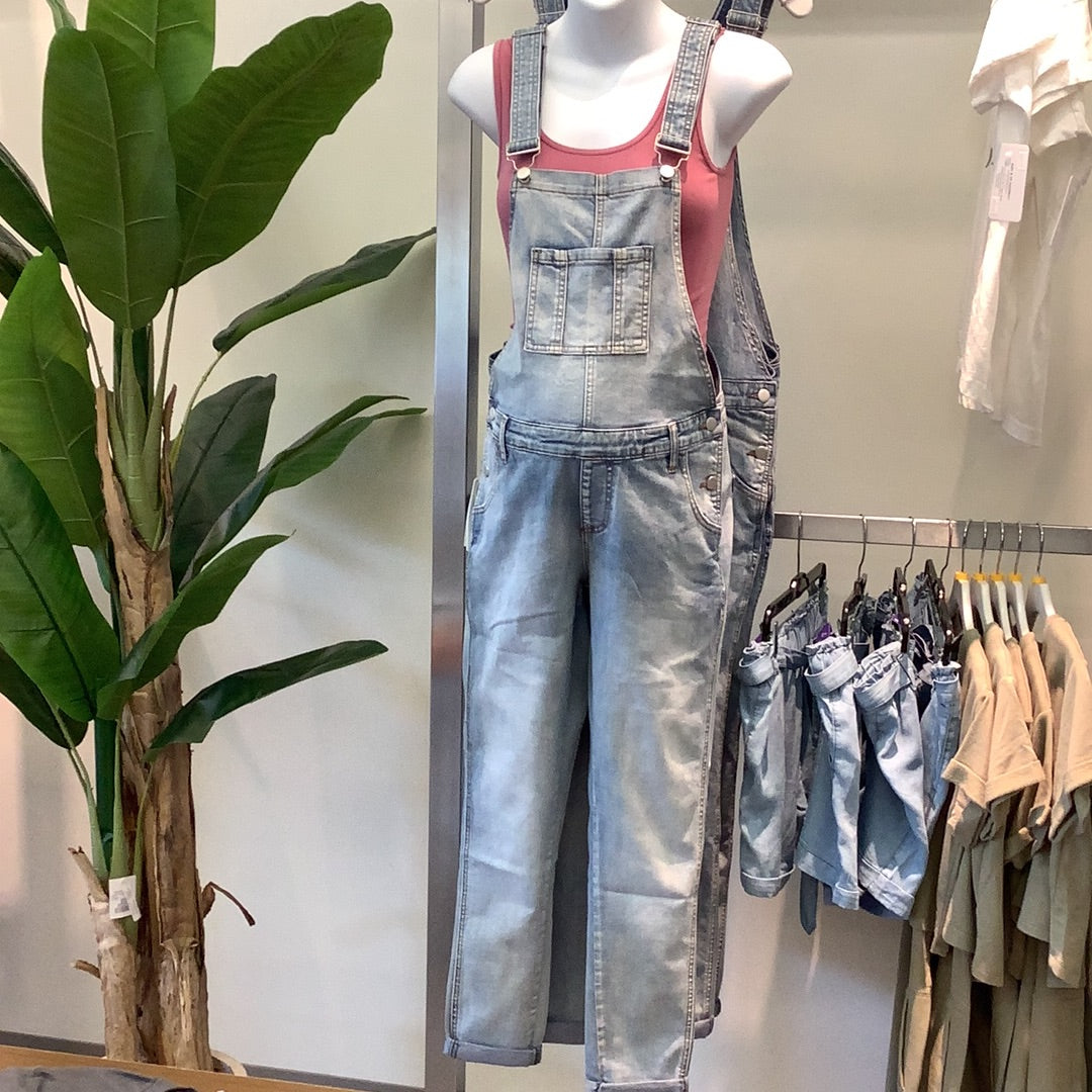 Ripe Denim Overalls in Pale Blue