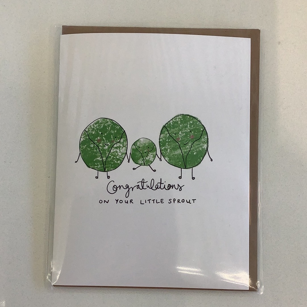 Little May Papery Congratulations on Your Little Sprout Card