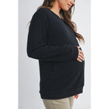 Maternity Nursing Pullover Top with Double Access