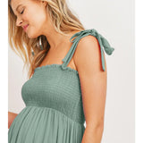 Smocked Midi Dress