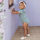 Bodysuit Teal Tulips