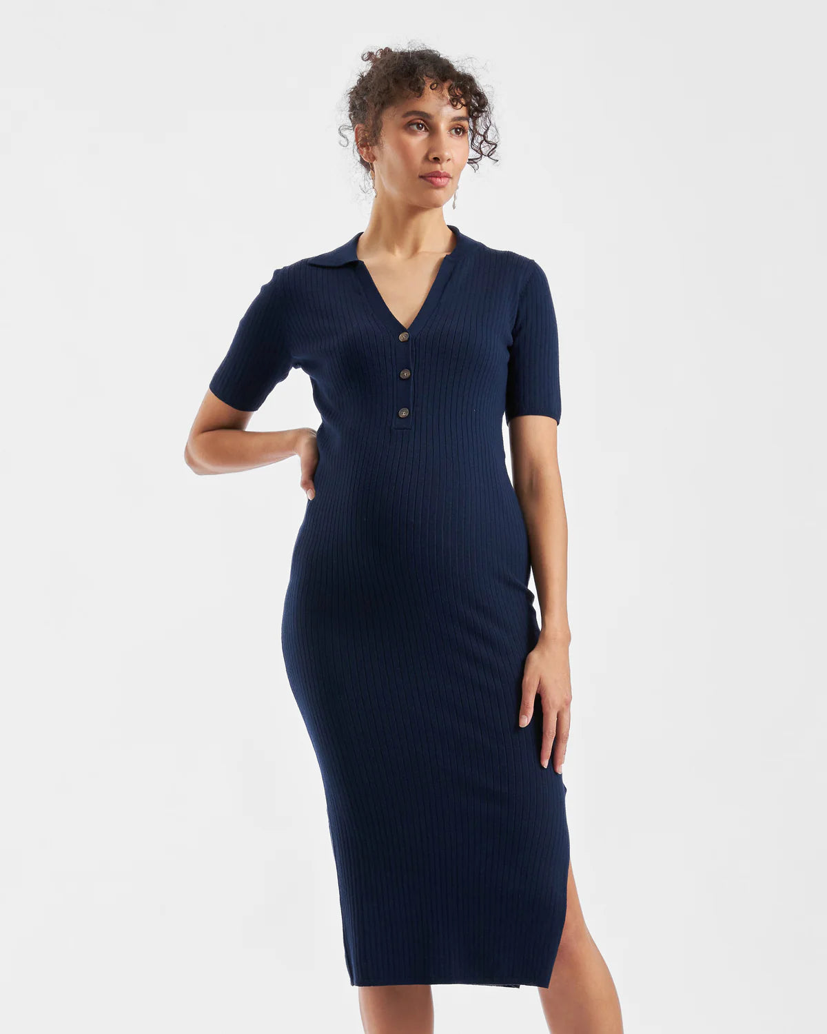 Ripe Maddy Knit Polo Dress