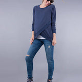Sybil Front Wrap Sweatshirt