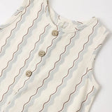 Mavrick Wave striped Romper