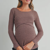 Double Layer LS Maternity & Nursing Top