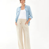 Indi Wide Leg Linen Pant