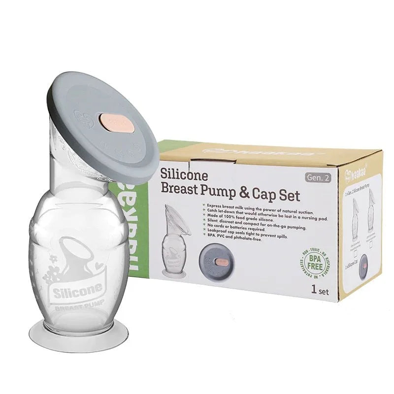 Haakaa Silicone Breast Pump & Cap Set
