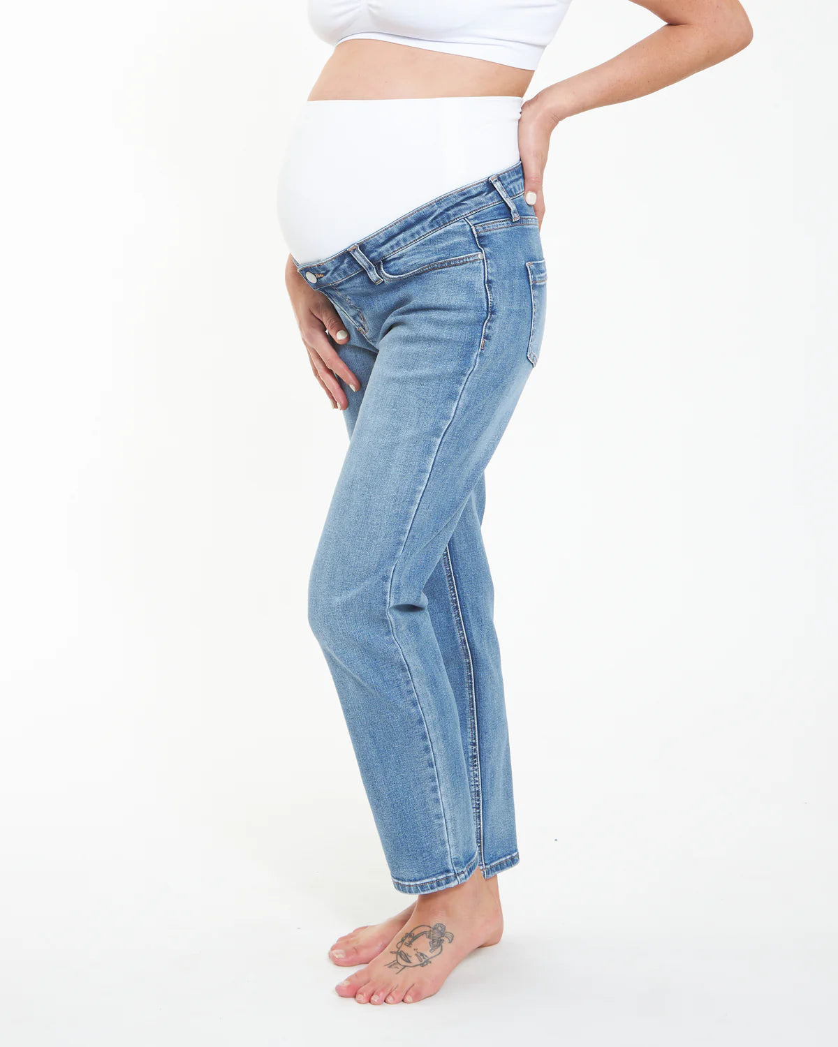 Ripe Hunter Over Bump Jean in Vintage Wash