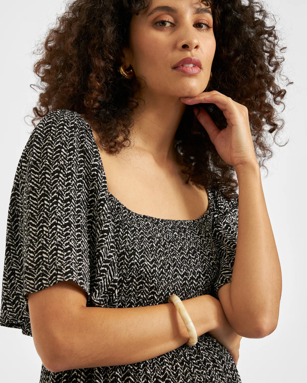 Ripe Emmy Shirred Dress