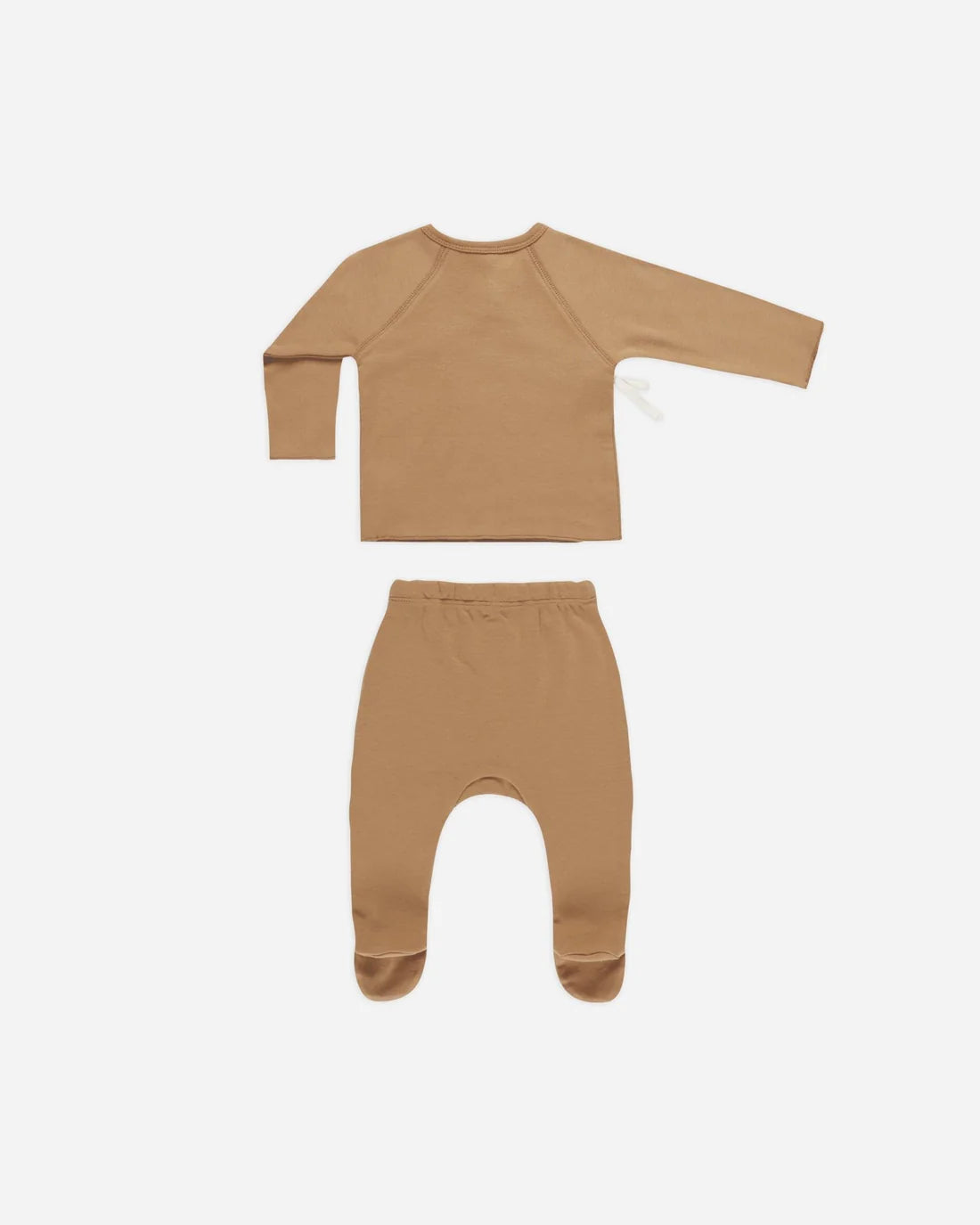 QM Wrap Top + Footed Pant Set