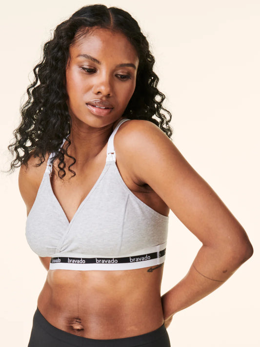 Bravado Sustainable Original Nursing Bra in Dove Heather