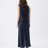 Lena Linen Nursing Dress