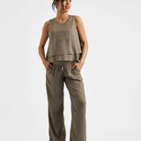 Indi Wide Leg Linen Pant