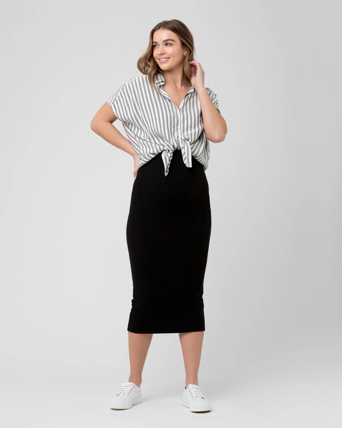 Ripe Ada Relaxed Shirt in Black/White