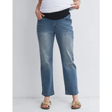 Maternity Straight Leg Jeans with Over the Belly Panel