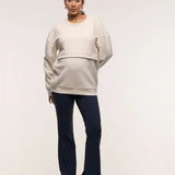 Oversized Feeding Zip Jumper